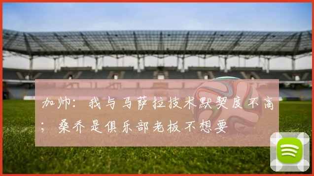 加帅：我与马萨拉技术默契度不高；桑乔是俱乐部老板不想要